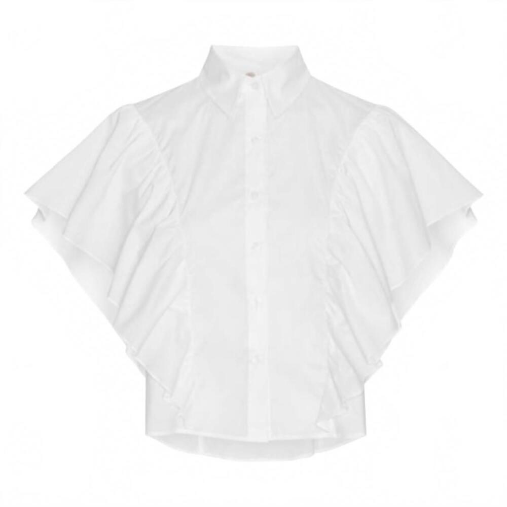 NEW KARMAMIA women's salma shirt in white poplin